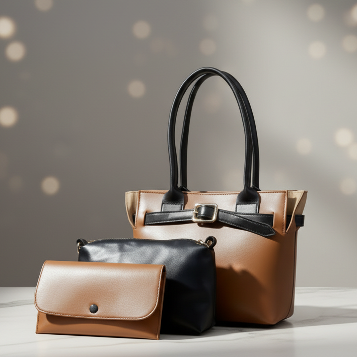 Nova 3 Piece-Camel Brown