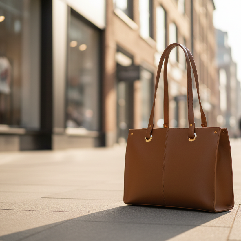 Vogue Tote-Camel Brown