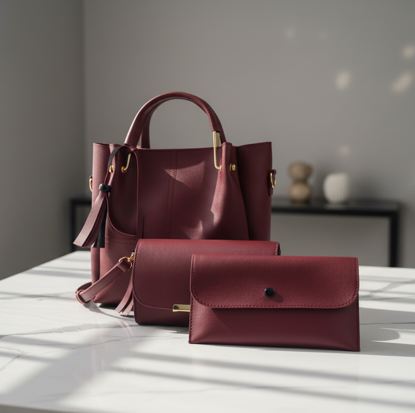 Charm 3 Piece-Red Wine