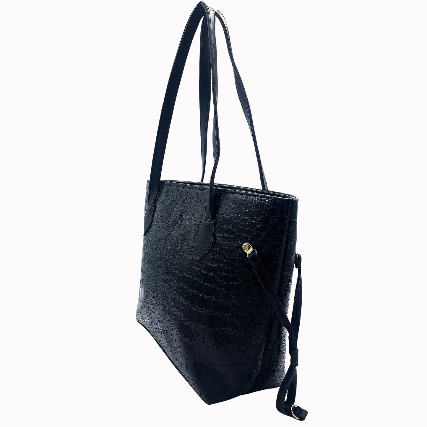 Croco Tote-Black