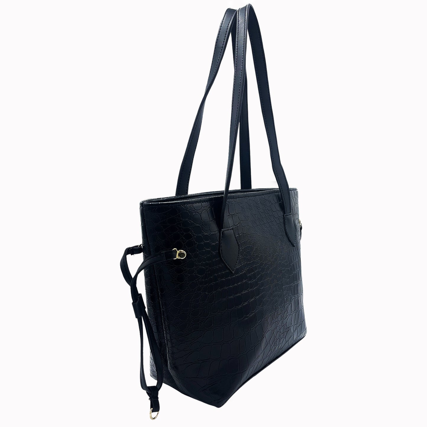 Croco Tote-Black