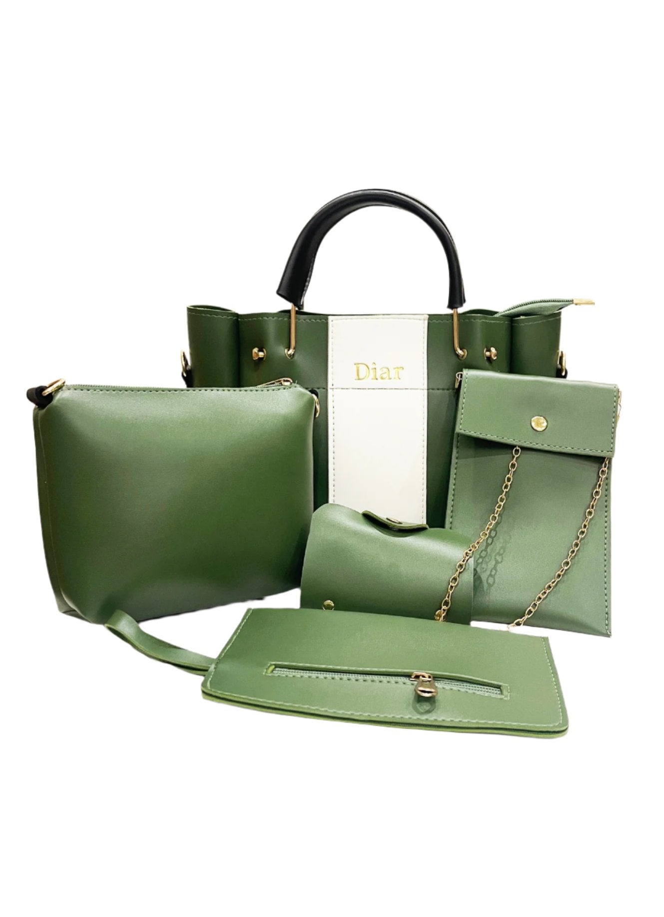 Diara Luxe 5 Pc-Kale Green