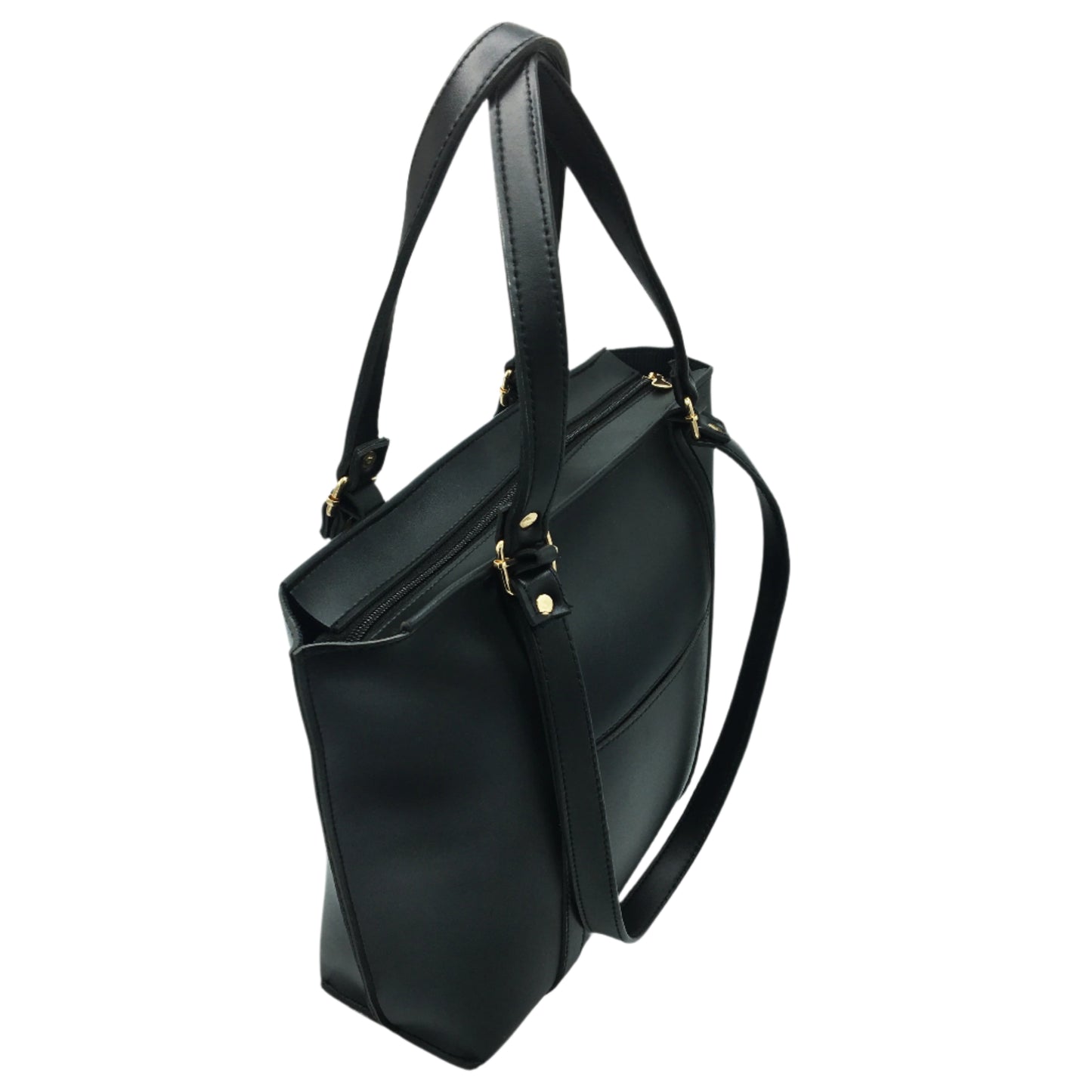 Enigma Double-Handle Tote-Black