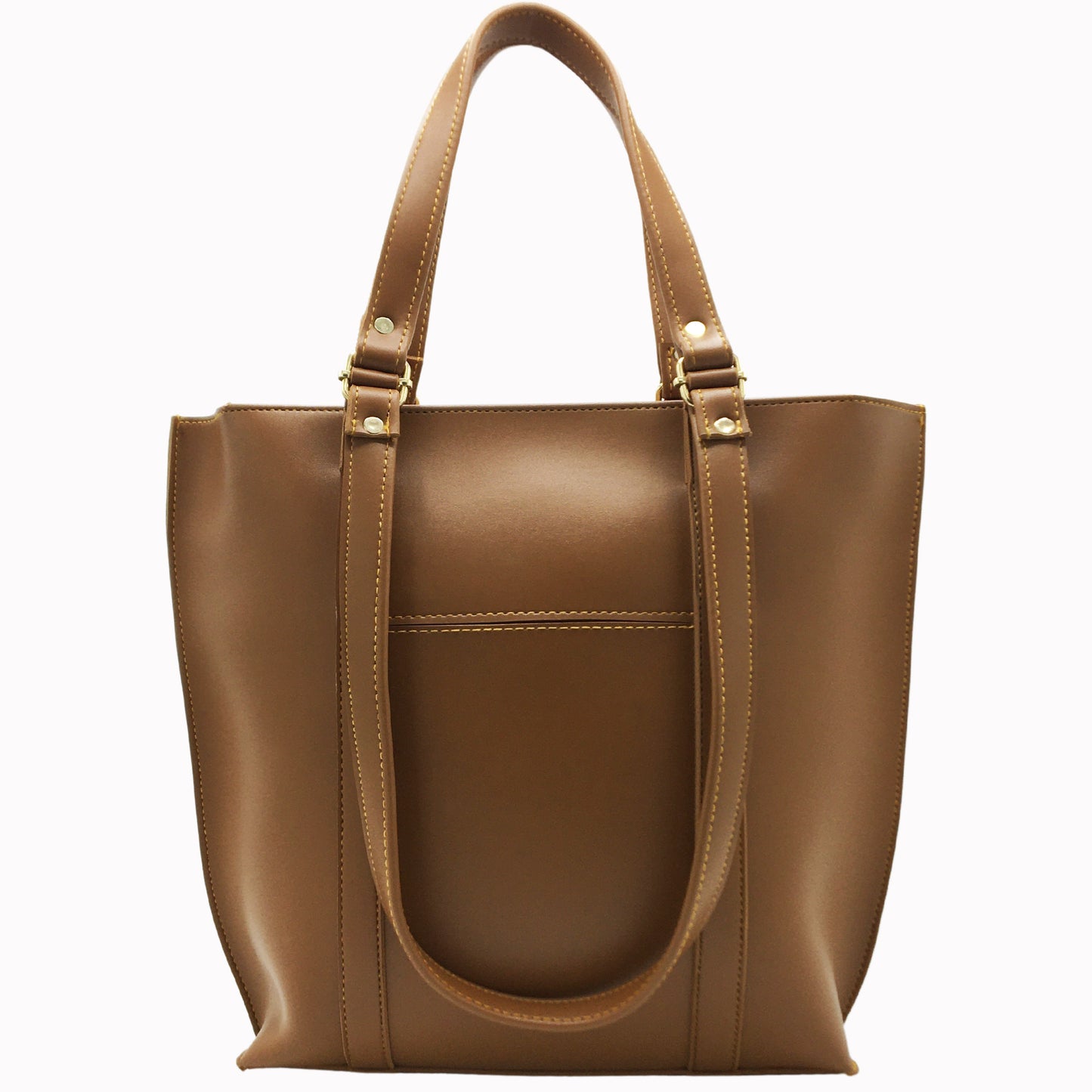 Enigma Double-Handle Tote-Camel Brown