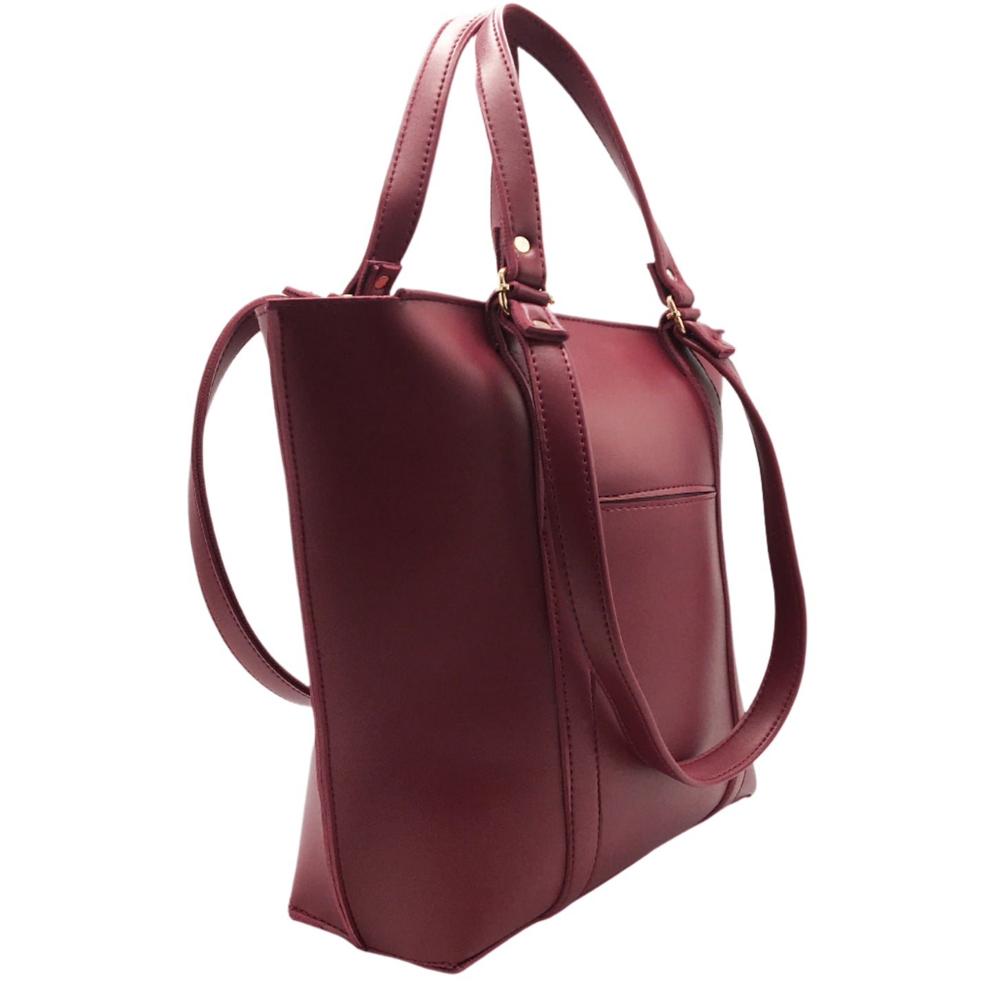 Enigma Double-Handle Tote-Red Wine