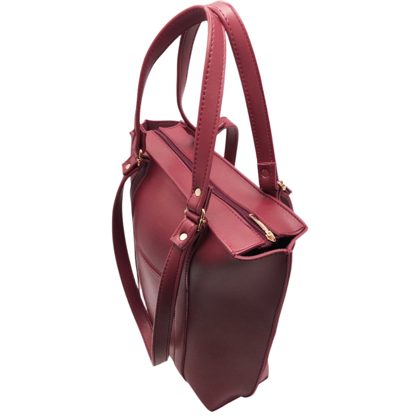 Enigma Double-Handle Tote-Red Wine