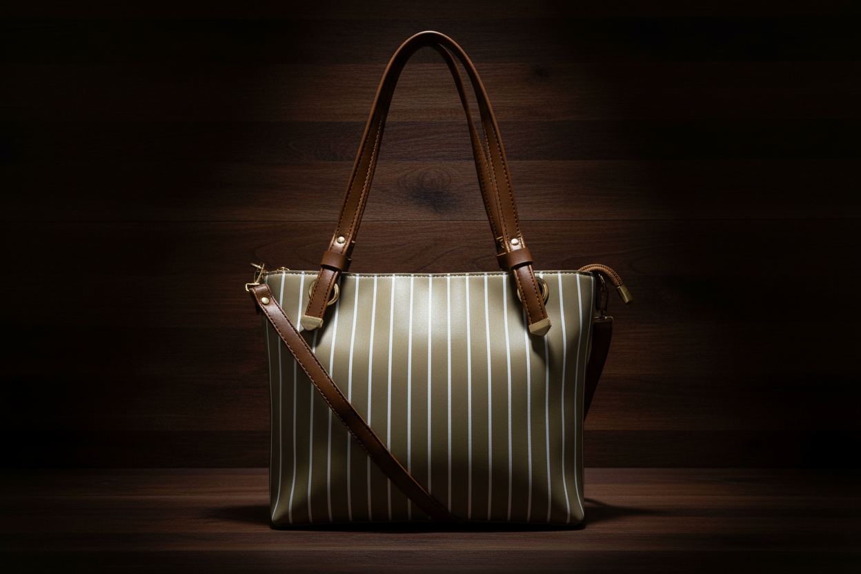 Line Tote-Soft Beige