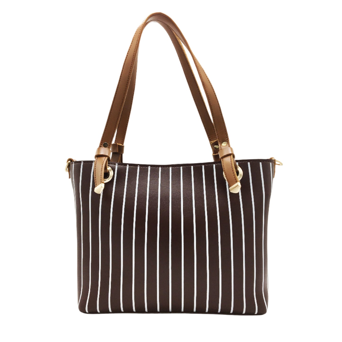 Line Tote-Chocolate Brown