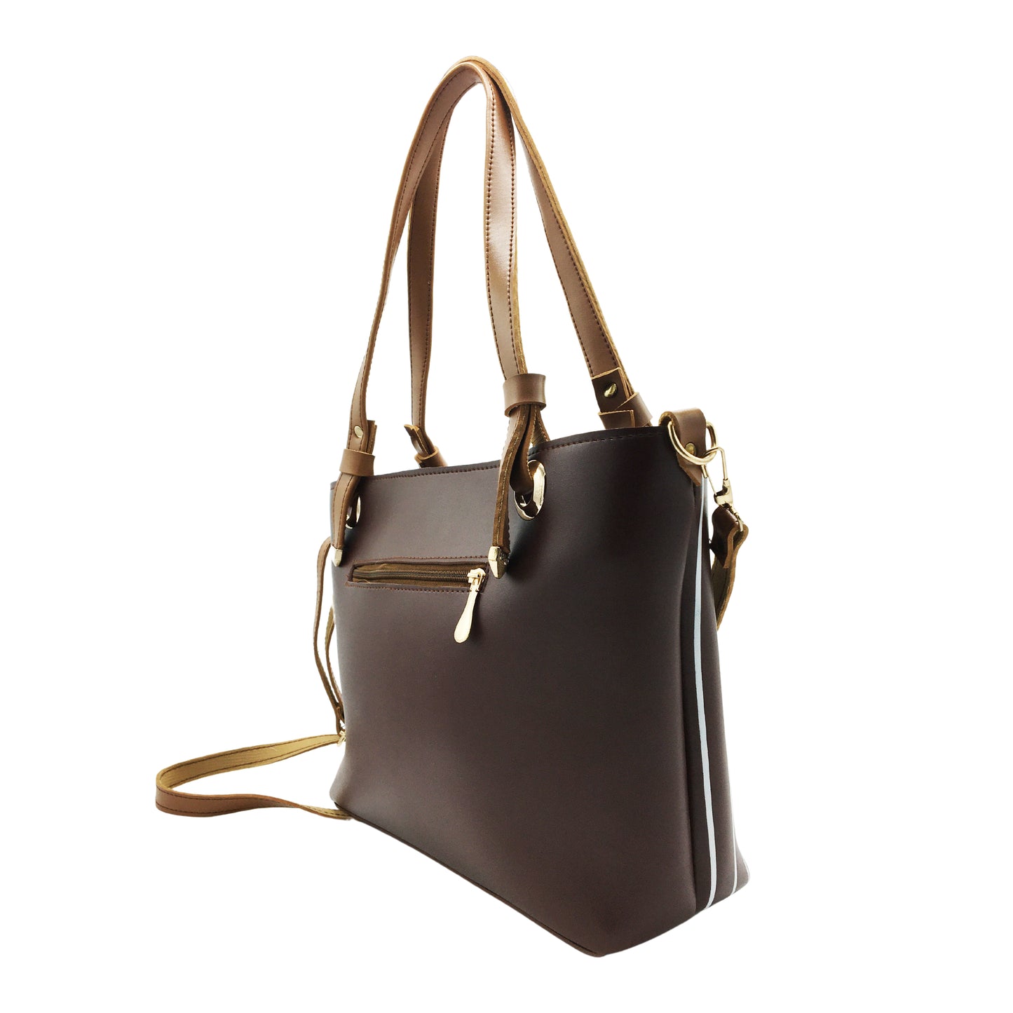 Line Tote-Chocolate Brown