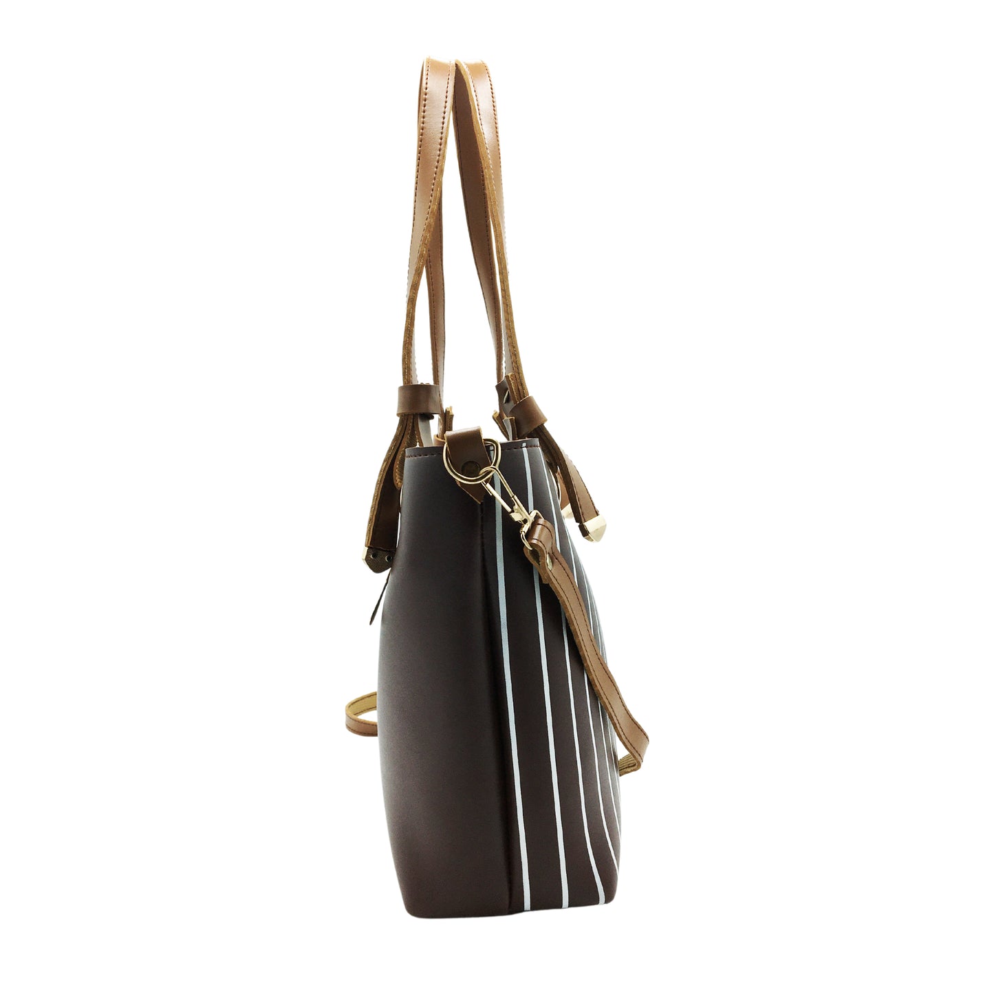 Line Tote-Chocolate Brown