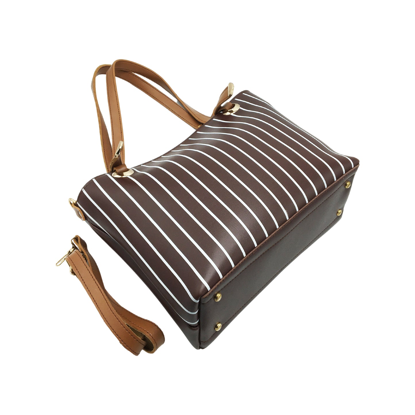 Line Tote-Chocolate Brown