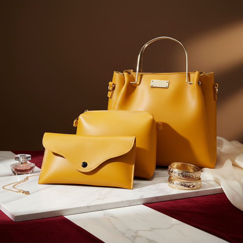 River 3 Piece-Tussock Yellow