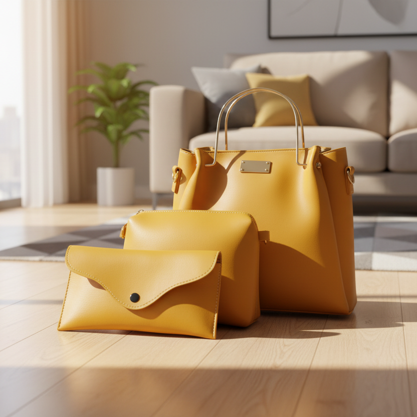 River 3 Piece-Tussock Yellow