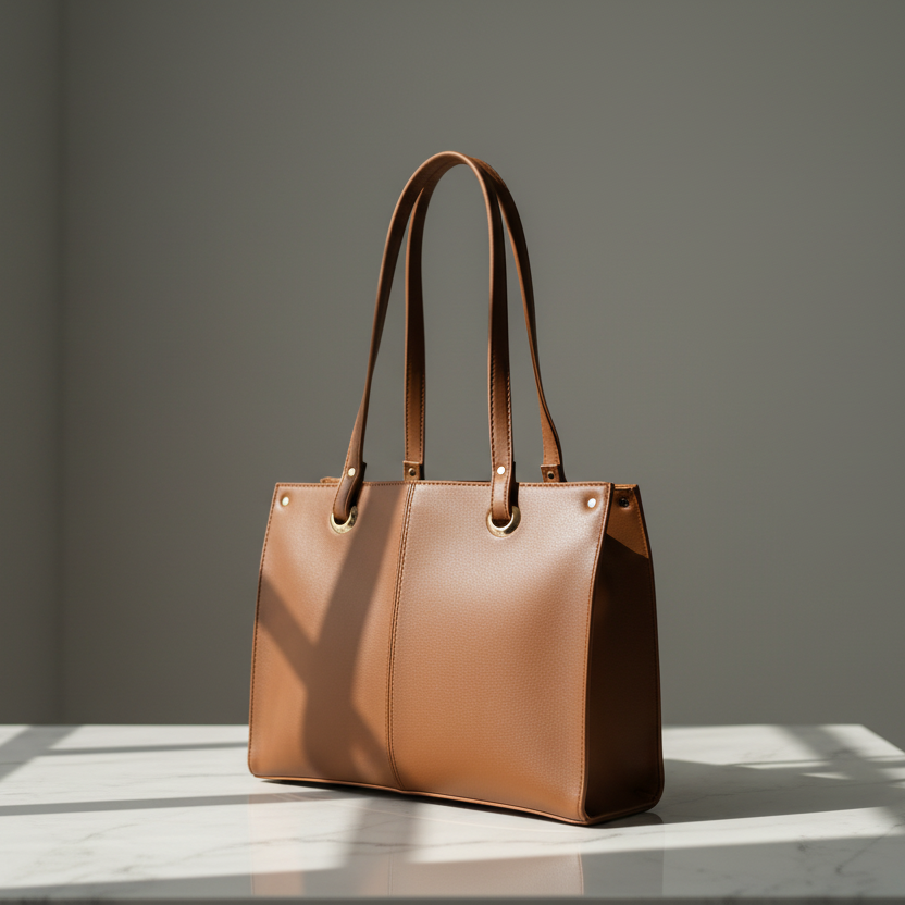 Vogue Tote-Camel Brown