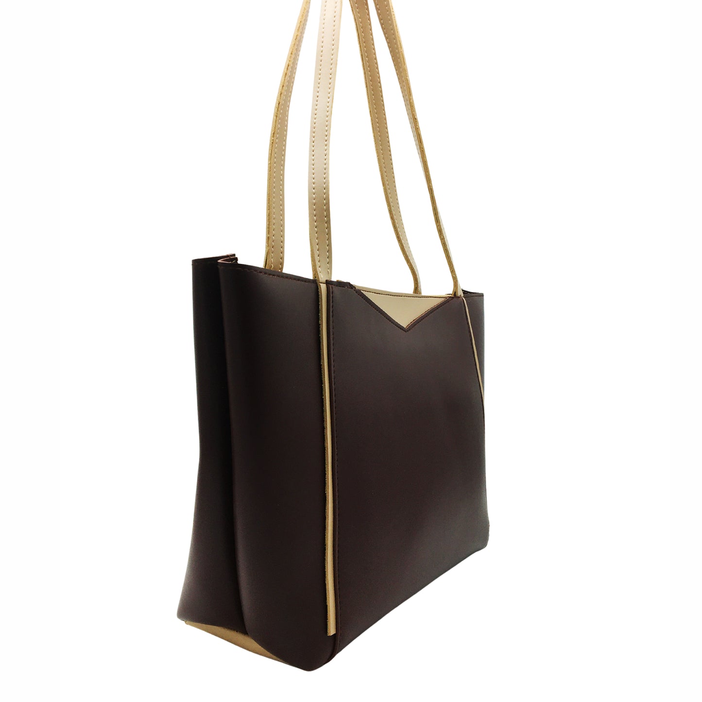 Contour Tote-Chocolate Brown