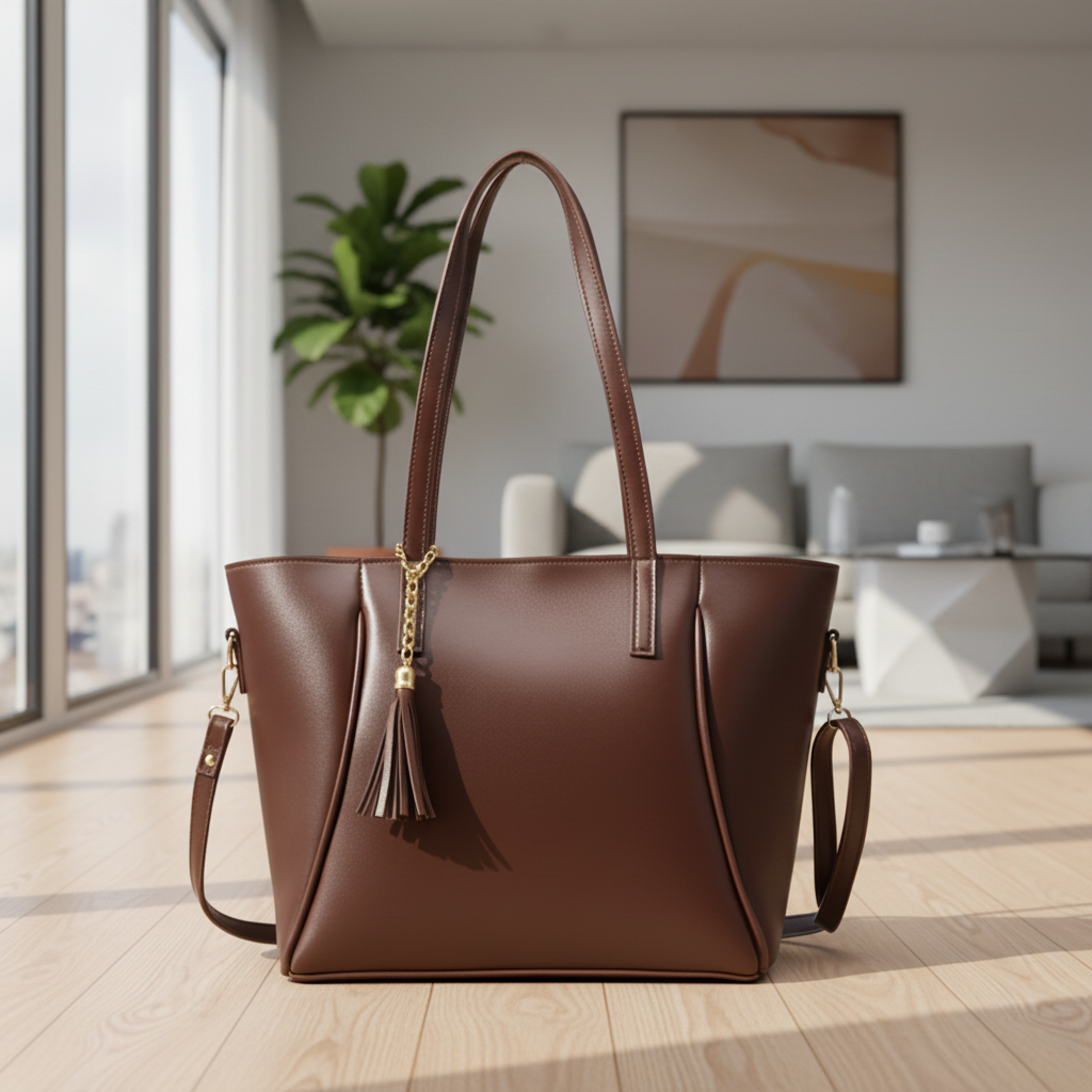 Imperial Tote-Chocolate Brown
