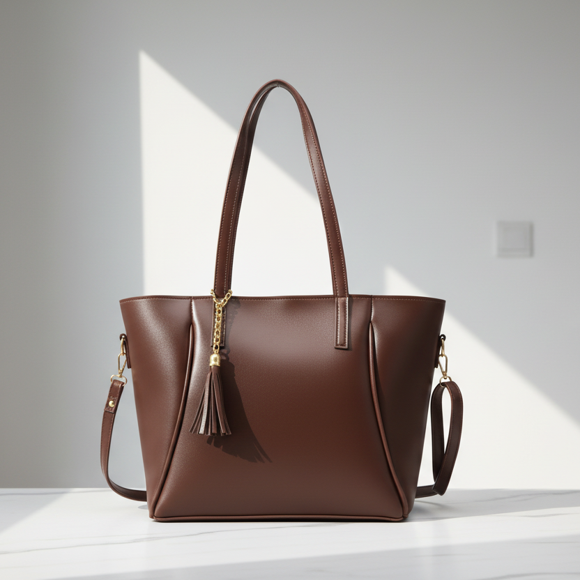 Imperial Tote-Chocolate Brown