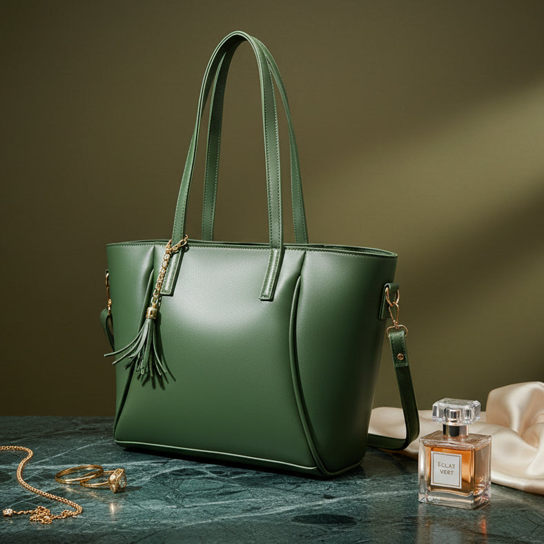 Imperial Tote-Kale Green