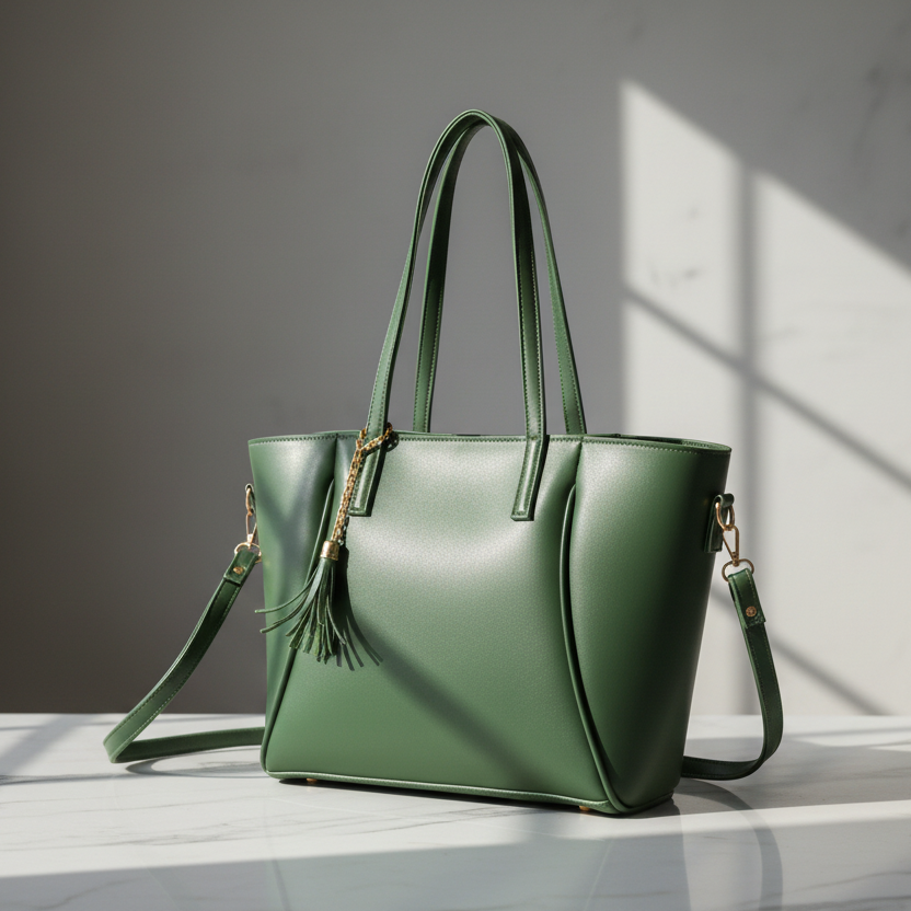 Imperial Tote-Kale Green