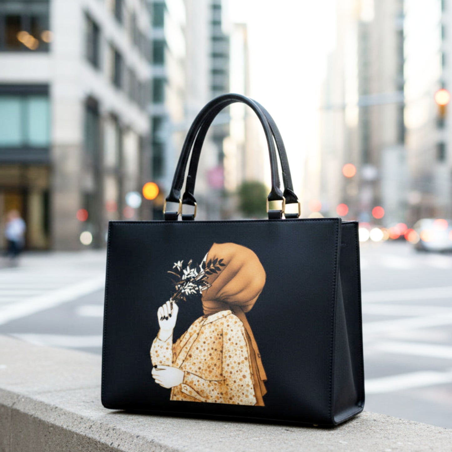 Anoor Tote Bag-Black